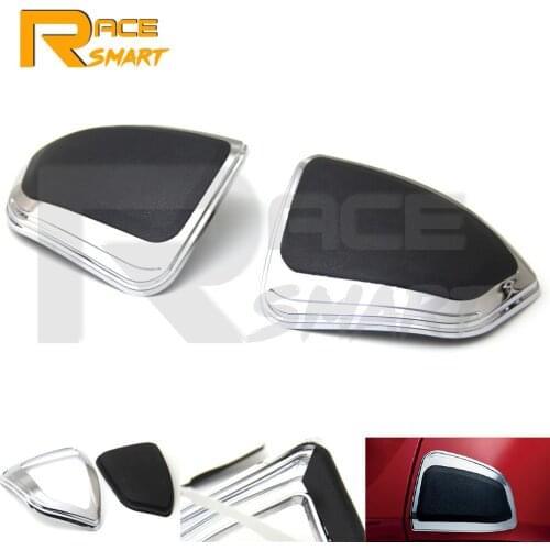 Motorcycle Chrome Saddlebag Front Scuff Boot Kick Pads Protectors Decor For Honda Gold Wing GL1800 F6B 2012-2017 2013 2014 2015