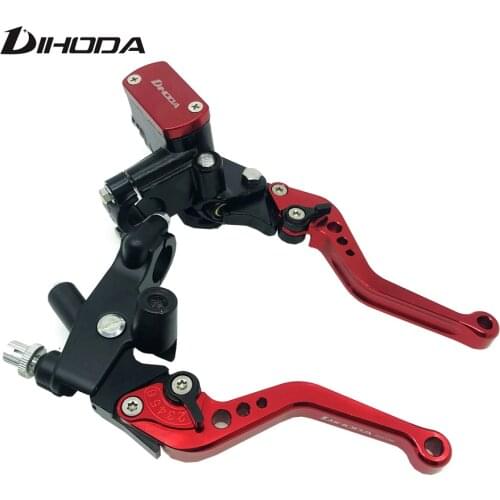 Motorcycle 7/8" 22mm Left clutch lever High performance hydraulic brake pump master cylinder For Yamaha Honda Kawasaki KTM BWM