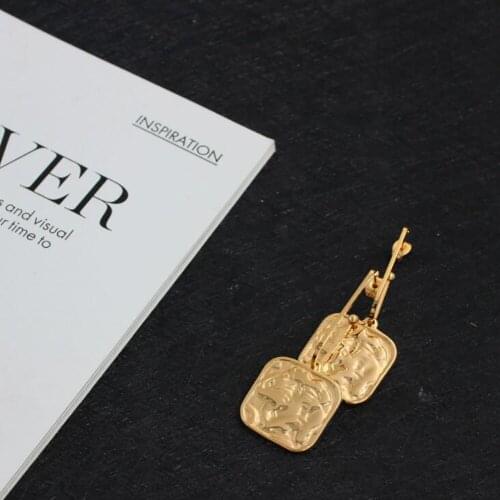 Stainless Steel Gold Exaggeration Temperament Drop Women Earrings Jewelry Ladies Minimalist Exquisite Drop Earrings Jewelry Gift