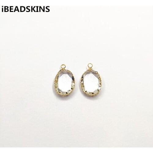 New arrival! 23x14mm Copper with Crystal Oval charm/Connectors for Necklace,Earrings parts, Accessories,hand Made Jewelry DIY