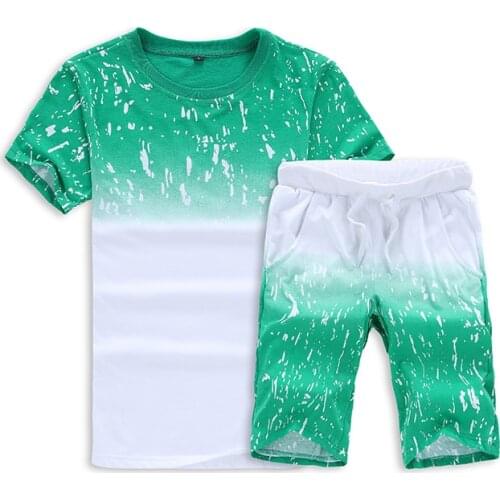 New Mens Spring and Summer T-shirt Top + Bottoms Sports Suit Soft and Comfortable Quick-drying Track and Field Competition 5XL