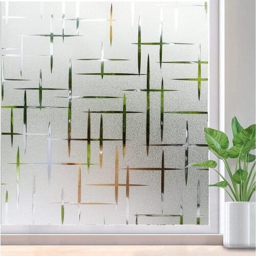 LUCKYYJ Privacy Window Film,Self Adhesive Glass Frosting Film Static Cling Anti UV No Glue Opaque Blackout Blinds Vinyl Sticker