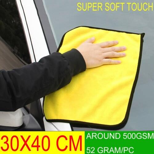 30x40cm Car Wash Microfiber Towel Home Washing Super Absorbent Cleaning Cloths Car Care Polishing Drying Cloth Car Wash Towel