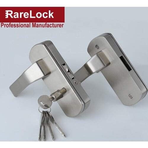 Handle Door Lock for Office Showroom Glass Door Hardware Hotel Meeting Room DIY Accessories Rarelock MS396DD a