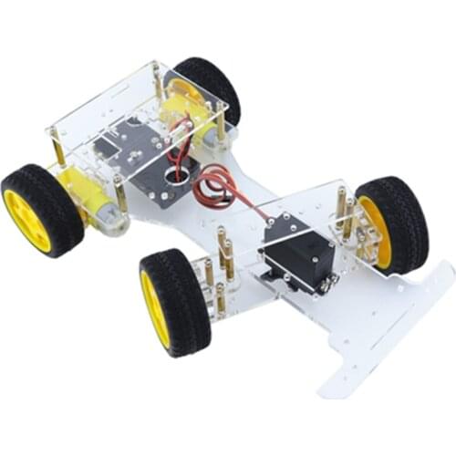 Steering Gear Steering Intelligent Car Chassis Two Drive Intelligent Frame Tracking Obstacle Avoidance Car Chassis