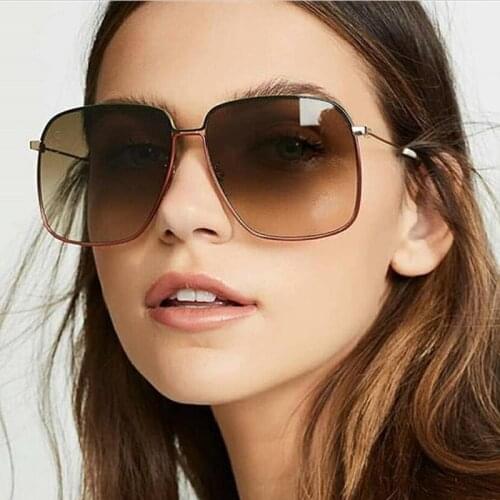 Sunglasses Women Fashion Gold Frame Classic Female Unisex Sun Glasses For 2019 Outdoor Eyewear UV400 Gafas De Sol