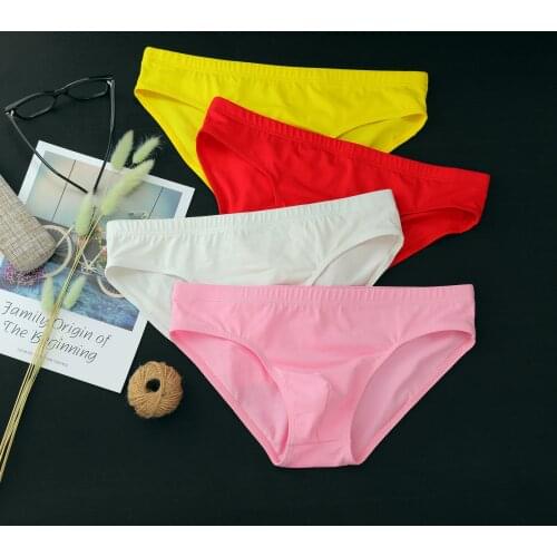 1Pcs Men Underwear Briefs Cotton Qucik-Dry Sexy Men Briefs Breathable Mens Slip Cueca Male Panties Underpants Briefs