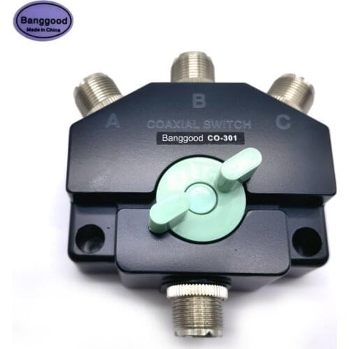 CX-310 Heavy Duty Wideband Coax Switch 3 port Super Antenna Repeater M-J manual Aerial Short-wave Base Coaxial Switch Adapter