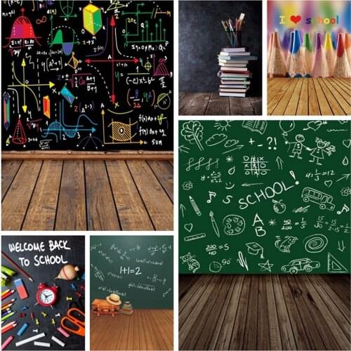 Welcome Children Back To School Backdrop Baby Portrait Vinyl Photography Background For Photo Studio Custom Photophone Photozone
