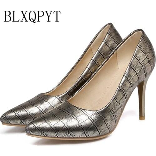 New Big Size Sale 30-48 New Fashion Sexy Round Toe Women Super waterproof table High Heels Ladies Wedding Party Shoes 162B