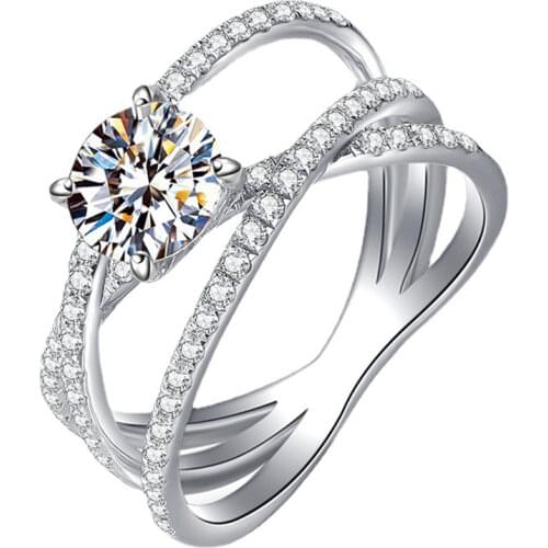 Luxury Three Rings Women S925 Sterling Silver Original Design Wedding Engagement Exquisite Elegant Diamond African Jewelry FIne