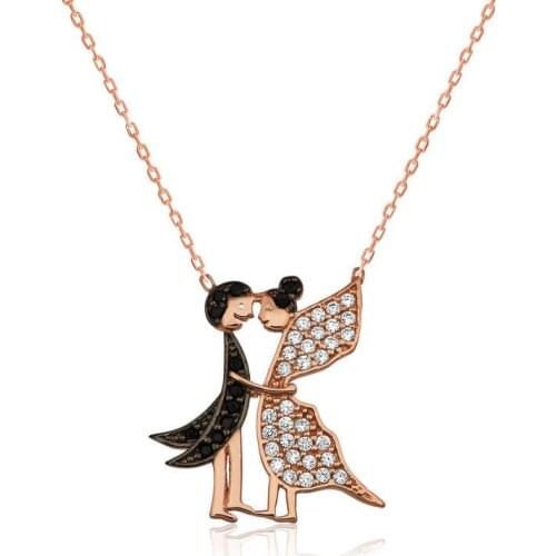 Silver Loves Butterflies Lady Necklace