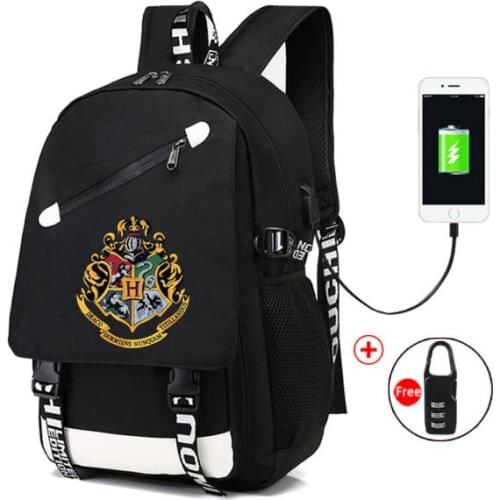 2021 New Harried USB rechargeable with large capacity potter outdoor travel computer bag backpack Kids adult Toys Gift