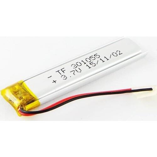 3.7V polymer lithium battery Bluetooth headset 301055 recording pen point pen reading electronic stylus 180mAh Rechargeable Li-i