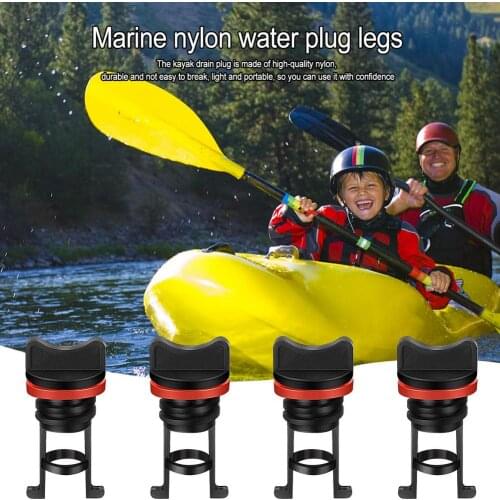 4PCS Nylon Kayak Drain Plug Set Canoe Boat Dinghy Drain Plugs Canoe Boat Dinghy Drain PlugsWater Equipment Parts Replacement