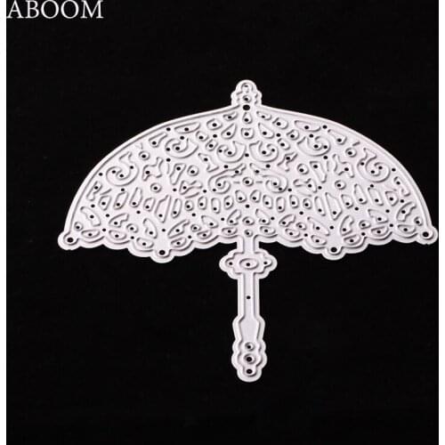 ABOOM 1PC Umbrella Design Metal Die Cutting Dies Scrapbooking Embossing Die Cuts Home Decorative DIY Card Making Folder