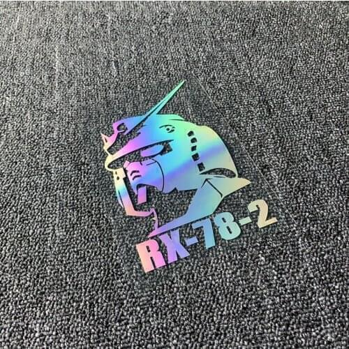 Car Sticker Reflective Trend Cool Electric Motorcycle Computer Case DIY Sticker for Anime Robot Anime Zaku Mobile Suit Mech