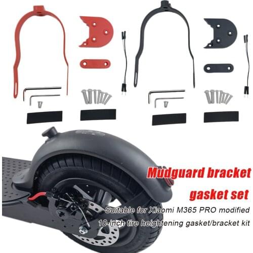 Electric Scooter 10 Inch Tire Rear Mud Guard Support Shockproof Bracket Booster Modified Accessories For Xiaomi M365/1S/PRO/2