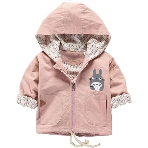 2020 Spring Autumn Newborn Baby girl clothes 1-4year boys jacket Hooded baby coat 100%Cotton Children coat Toddler kids clothing
