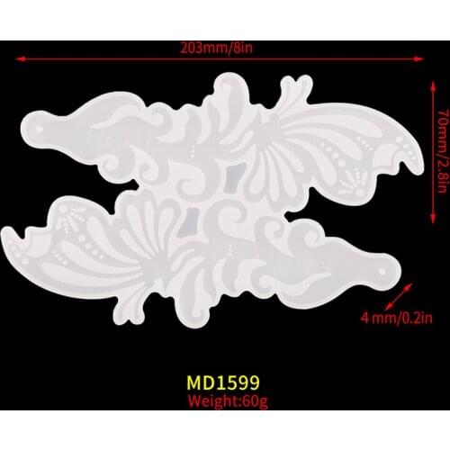 DM160 DIY Crystal Fan Resin Mold Silicone Casting Mould Handmade Epoxy Jewelry Making Craft Accessories Molde Silicona Resina