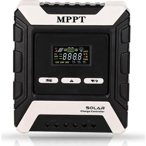 Color screen display MPPT solar controller 12V24V48V60V lead acid shared solar charge and discharge controller