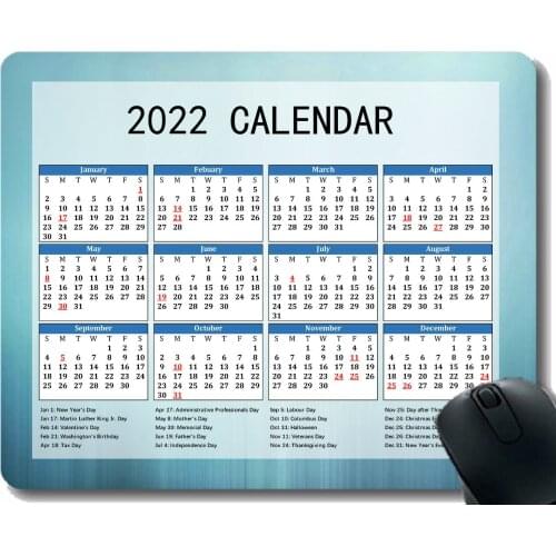 Mouse Pad 2022 Calendar,Light Lines Stripes Shadow Anti Slip Rubber Mousepads