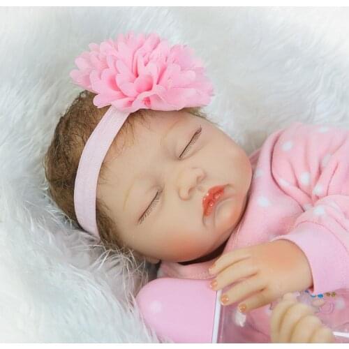 22Inch Reborn Dolls 55 cm Soft Silicone Realistic Princess Girl Baby Doll Acrylic Sleeping Realistic Doll Kid Birthday Gift