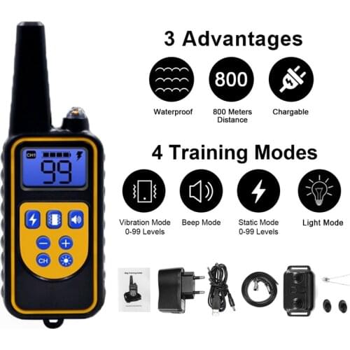 Antiladrido perro collar 800 metros suministros para perros collar adiestramiento perro mascotas adiestramiento perros electrico