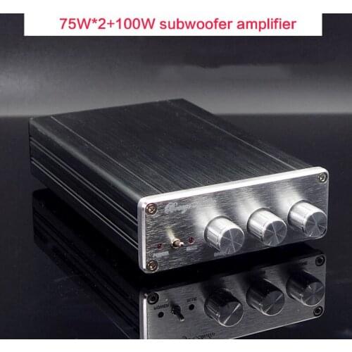 75W*2+100W Digital Power Amplifier Board DIY DC18-32VTAS5613 Subwoofer High Power Power Amplifier with RCA Terminal 20Hz-20KHz