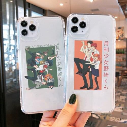 Transparent Phone Case for IPhone 11 12 6 6s 7 8 12mini Pro X XS XR MAX Plus SE 2020 Anime Monthly Girls Nozaki Kun Cover Funda