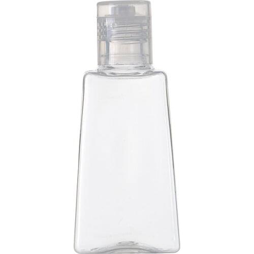 30ml Trapezoidal Empty Hand Sanitizer Bottles Refillable Container Transparent Gel Bottle Travel Cosmetic Makeup Container