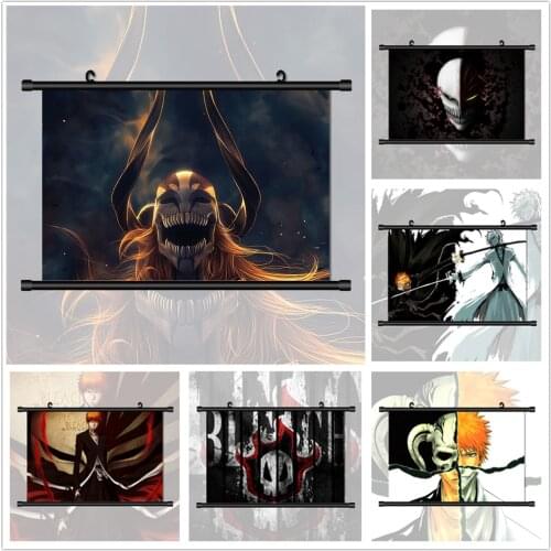WTQ RBLEACH Kurosaki Ichigo Anime Manga Retro Poster Canvas Art Anime Posters Wall Decor Poster Wall Art Picture Home Decor