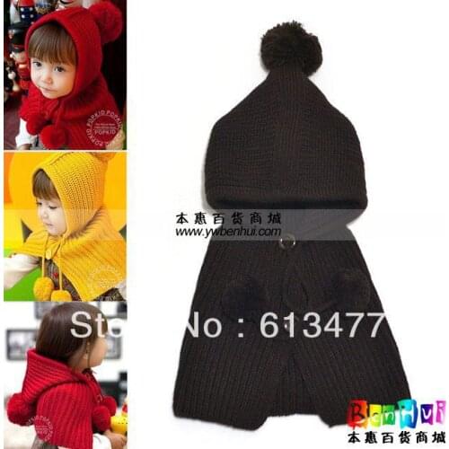 Winter Keep warm knitted hats for boy/girl/kits hats set,scarves, bug/bee infants caps beanine for chilldren mz0603-1pcs