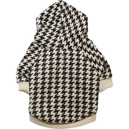 Pet Dog Jumpsuit Winter Autumn Sweatshirt Warm Two Legged Warm Stars Fleece Hooded Clothing For Small Cats Dogs Hoodies