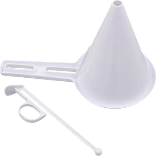 1pcs Handheld Icing Candy Funnel Chocolate Pastry Batter Dispenser Portable Pancake Muffin Fun-els Home Kitchen Baking Tools