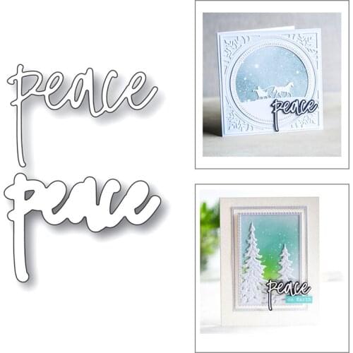 2020 New English Vocabulary Metal Cutting Dies For DIY Cut Paper Craft Making Word Peace Album Card Scrapbooking No Stamps Sets