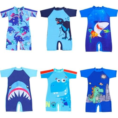 2021 New Fashion 8-12 Year Old Boys Swimwear Cute Cartoon Boy Comfortable Middle-aged Childrens Swimwear