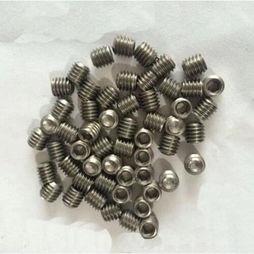 3pcs M4 Titanium screw Hexagon socket Machine bolt Stop screws Pure titaniums 5mm-12mm Length