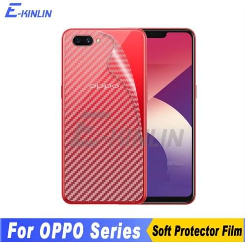 Carbon Fiber Back Cover Screen Protector For OPPO A15s A1k A15 A12 A11x A12e A11 2019 K3 Sticker Protective Film Not Glass