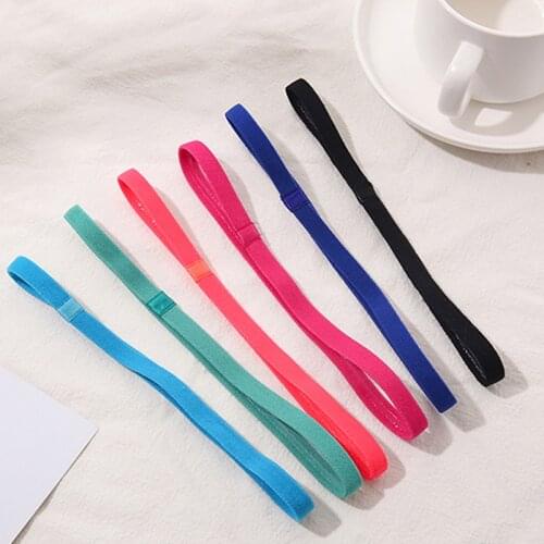 2PCS Sports Headband For Women For Man Yoga Jogging outdoor Fitness Candy Color Stretch Anti-slip gym Hair bands