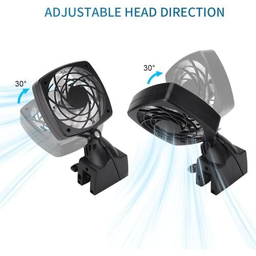Aquarium fish tank automatic temperature control fan tank cooling 360 Rotating aquarium fan water cooling mute Detachable 1-4