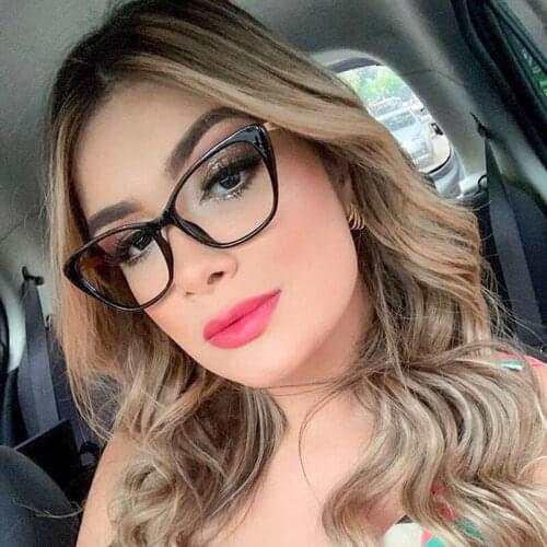 Brand Designer Prescription Glasses Women Men Computer Square Optical Frame Myopia Lenses Ladies Eyeglasses Lunette De Vue UV400