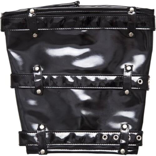 Leather Bondage Leggings Sex Toys Binder Bondage Fixed Leggings Sex Toys