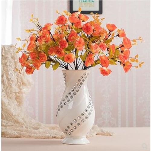 Beautiful European modern ceramic vase, creative decorations, table vase flower