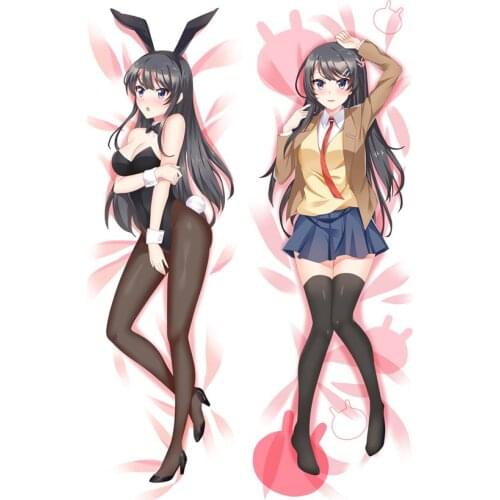 Newly Design Sakurajima Mai Seishun Buta Yaro Series Rascal Does Not Dream of Bunny Girl Senpai Aobuta Anime Pillowcase