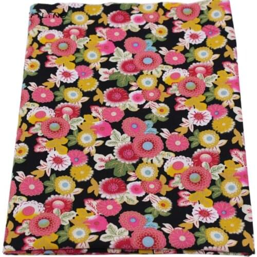 Printed Cotton Fabric Patchwork Floral Tissus For DIY Quilting Sewing Fabric Textile Of Baby Doll Cloth Dress Material 50x150cm