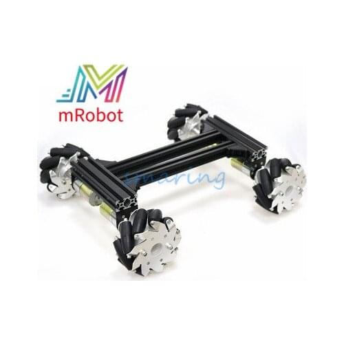 1Set Mecanum Wheel Universal Intelligent Car Chassis Omnidirectional Mobile Robot Development Platform 12v300r