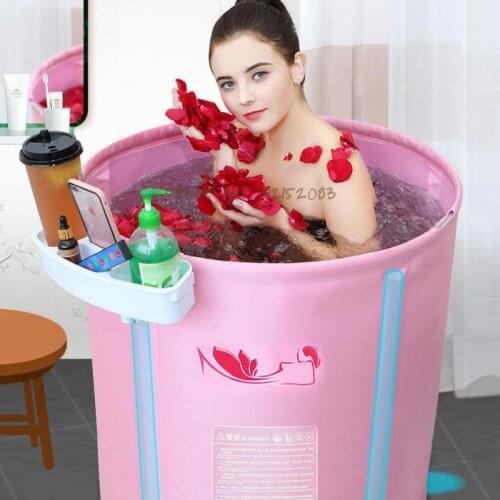 Bath Bucket Adult Folding Childrens Bath Bucket Large Thickened Bath Bucket Folding Bidet Household Bath Artifact