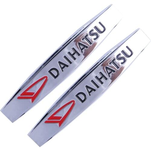Vehicle Exterior Decoration For Daihatsu Terios Sirion YRV Charade Feroza Mira Rocky Car Fender Emblem Badge Metal Sticker Decal