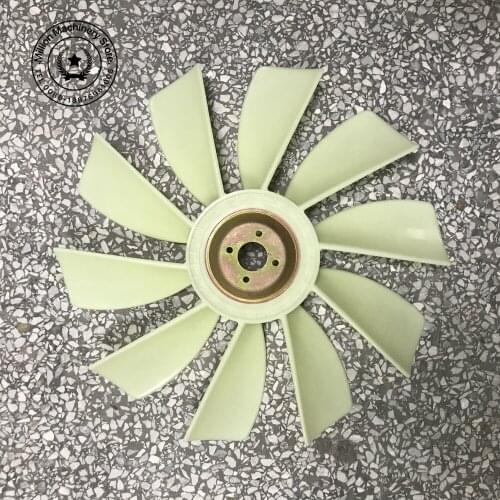 Kobelco excavator sk75-8 Fan blade Fan Blade of 4LE2 Isuzu Engine 4 holes 10 leaves